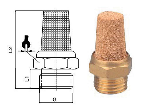 Silencer fittings QS LG